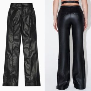 KHY Faux Leather Pants Large NEW